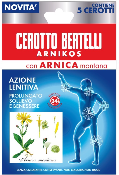 BERTELLI CEROTTO ARNIKOS CON ARNICA MONTANA 5 PEZZI - Farmacia Artemisia di Montecuollo Dott. Angelo snc
