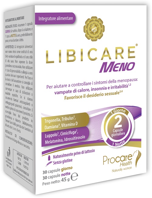LIBICARE MENO 60 CAPSULE - Farmacia Artemisia di Montecuollo Dott. Angelo snc
