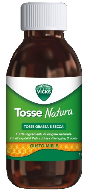 VICKS TOSSE NATURA TOSSE GRASSA E SECCA GUSTO MIELE 140 ML - Farmacia Artemisia di Montecuollo Dott. Angelo snc