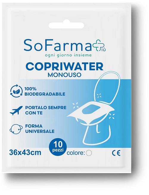 COPRIWATER MONOUSO 10 PEZZI SOFARMAPIU' - Farmacia Artemisia di Montecuollo Dott. Angelo snc
