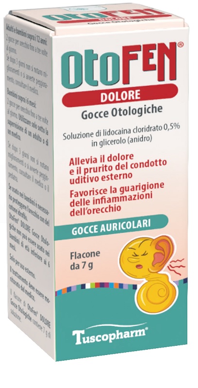 GOCCE OTOLOGICHE OTOFEN DOLORE 7 G - Farmacia Artemisia di Montecuollo Dott. Angelo snc