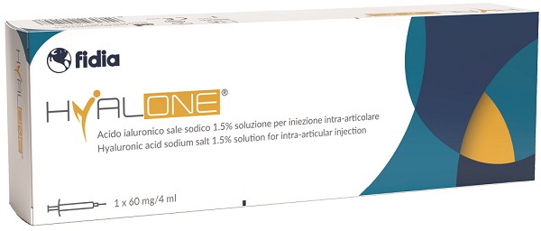 SIRINGA INTRA-ARTICOLARE HYALONE ACIDO IALURONICO 1,5% 60 MG 4 ML 5 PEZZI - Farmacia Artemisia di Montecuollo Dott. Angelo snc