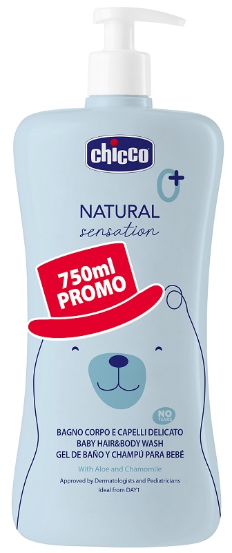 CHICCO NATURAL SENSATION DETERGENTE CORPO CAPELLI 200 ML 750 ML PROMO - Farmacia Artemisia di Montecuollo Dott. Angelo snc