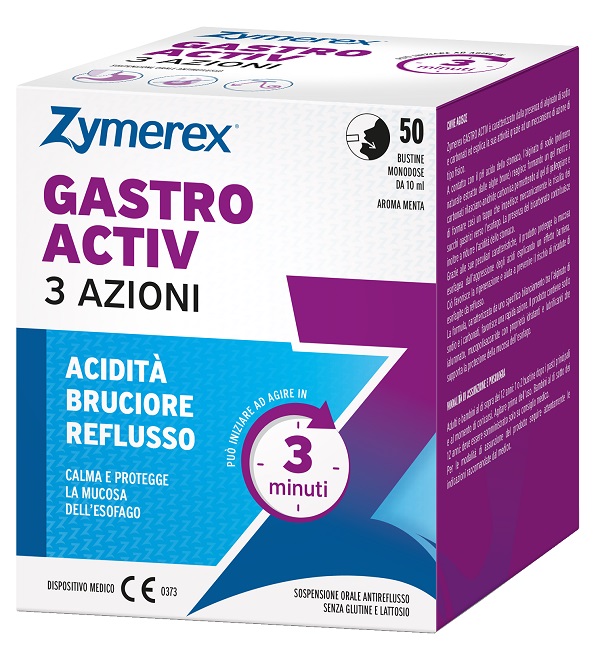 ZYMEREX GASTRO ACTIV 3 AZIONI 50 BUSTINE DA 10 ML - Farmacia Artemisia di Montecuollo Dott. Angelo snc