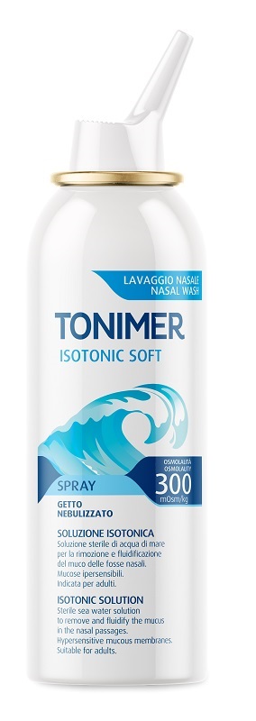 SOLUZIONE ISOTONICA ACQUA DI MARE TONIMER ISOTONIC SOFT OSMOLALITA' 300 MOSM/KG SPRAY 100 ML - Farmacia Artemisia di Montecuollo Dott. Angelo snc