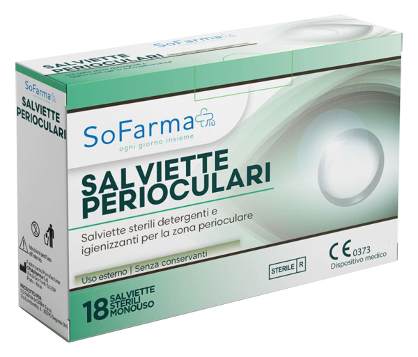 SALVIETTA PERIOCULARE 18 PEZZI SOFARMAPIU' - Farmacia Artemisia di Montecuollo Dott. Angelo snc