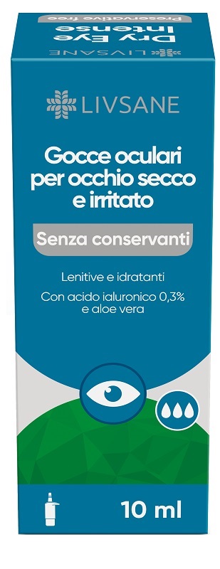 GOCCE OCULARI OCCHIO SECCO IRRITATO LIVSANE 10 ML SENZA CONSERVANTI - Farmacia Artemisia di Montecuollo Dott. Angelo snc