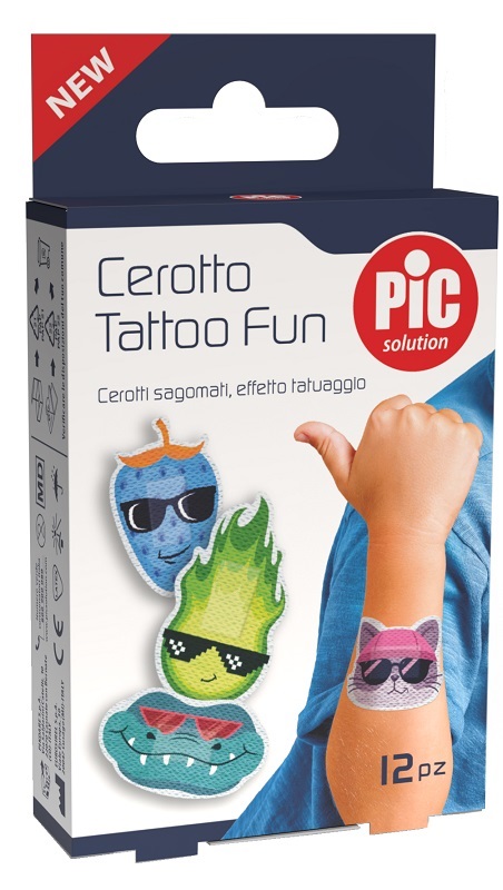 PIC SOLUTION CEROTTO TATTOO FUN 12 PEZZI - Farmacia Artemisia di Montecuollo Dott. Angelo snc