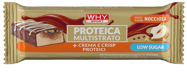 WHYSPORT BARRETTA PROTEICA MULTISTRATO NOCCIOLA 60 G - Farmacia Artemisia di Montecuollo Dott. Angelo snc