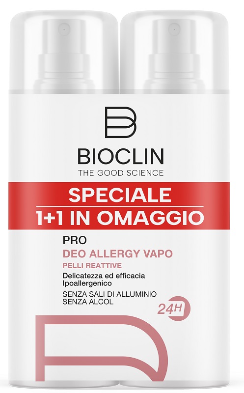 BIOCLIN DEODORANTE PRO ALLERGY VAPO 2 PEZZI 100 ML BIPACK - Farmacia Artemisia di Montecuollo Dott. Angelo snc