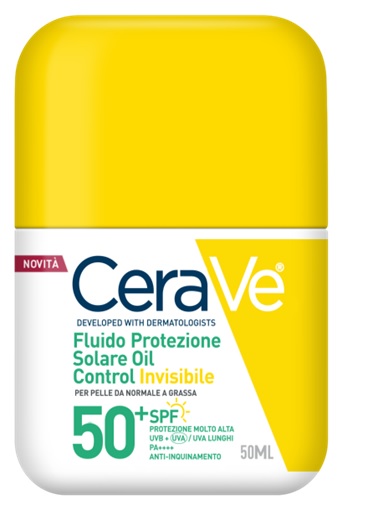CERAVE FLUIDO PROTEZIONE SOLARE OIL CONTROL INVISIBILE SPF50+ 50 ML - Farmacia Artemisia di Montecuollo Dott. Angelo snc