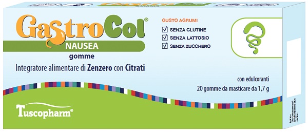 GASTROCOL NAUSEA GOMME GUSTO AGRUMI 34 G - Farmacia Artemisia di Montecuollo Dott. Angelo snc