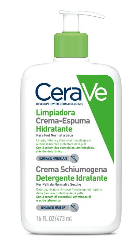 CERAVE CREMA SCHIUMOGENA DETERGENTE IDRATANTE 473 ML - Farmacia Artemisia di Montecuollo Dott. Angelo snc