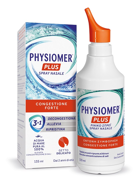 SPRAY NASALE PHYSIOMER PLUS GETTO DELICATO 135 ML - Farmacia Artemisia di Montecuollo Dott. Angelo snc