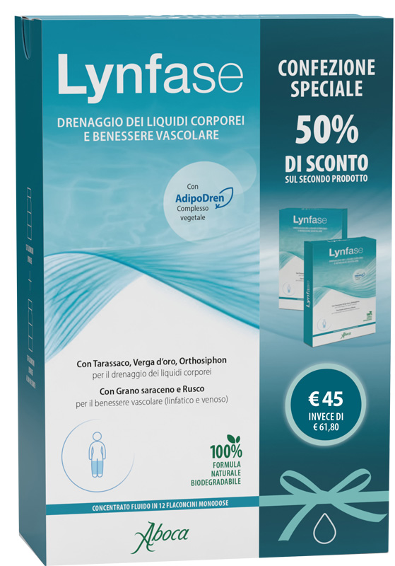 LYNFASE FLACONCINI CONFEZIONE SPECIALE 1+50% 1+1 DEL 989638477 - Farmacia Artemisia di Montecuollo Dott. Angelo snc