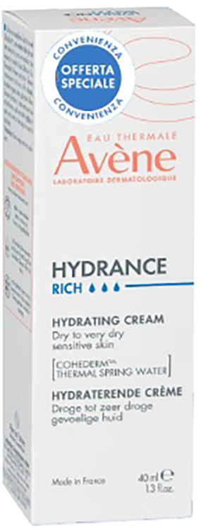 AVENE HYDRANCE CREMA RICCA 40 ML PREZZO SPECIALE 2026 - Farmacia Artemisia di Montecuollo Dott. Angelo snc