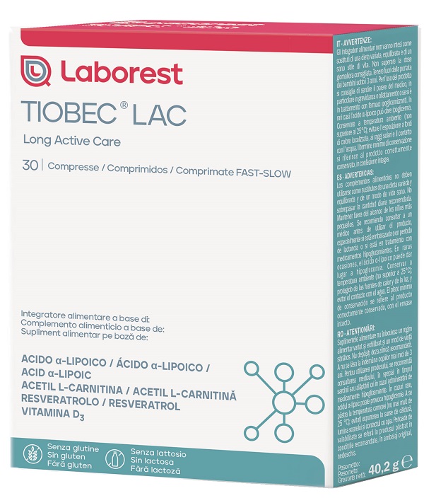 TIOBEC LAC 30 COMPRESSE - Farmacia Artemisia di Montecuollo Dott. Angelo snc