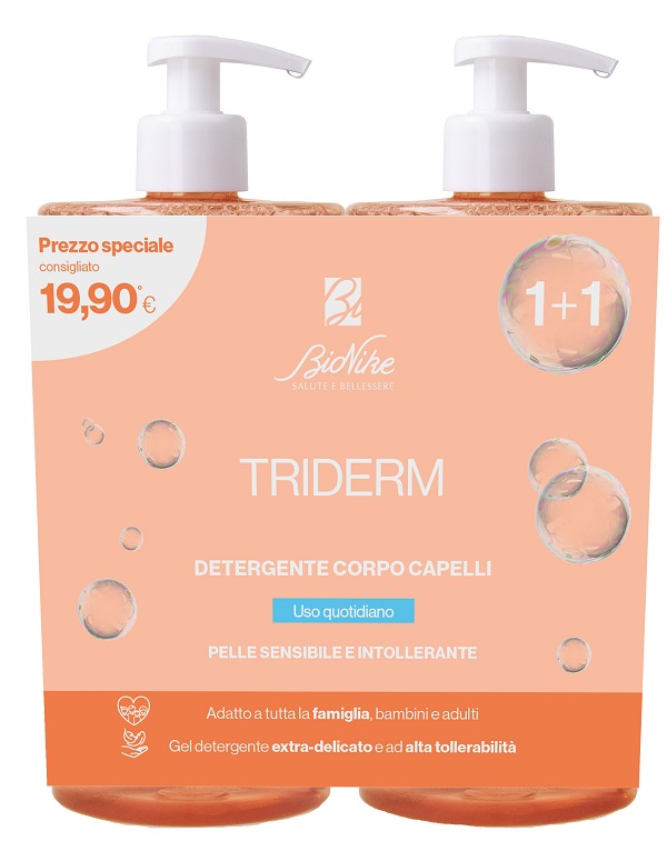 TRIDERM BIPACK DETERGENTE CORPO CAPELLI 750 ML - Farmacia Artemisia di Montecuollo Dott. Angelo snc