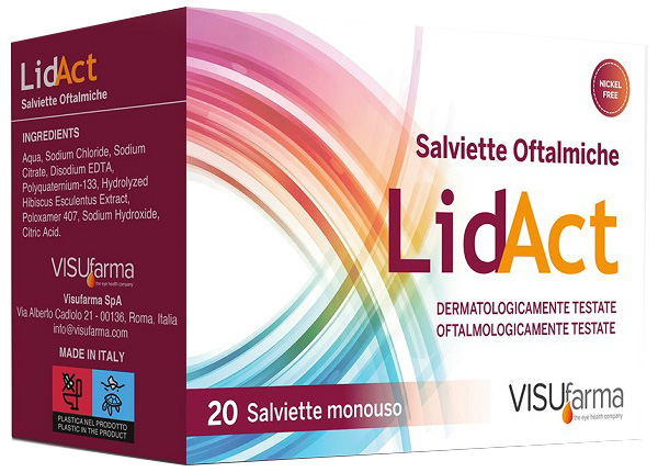 LIDACT SALVIETTE OFTALMICHE PERIOCULARI MONOUSO 20 PEZZI - Farmacia Artemisia di Montecuollo Dott. Angelo snc
