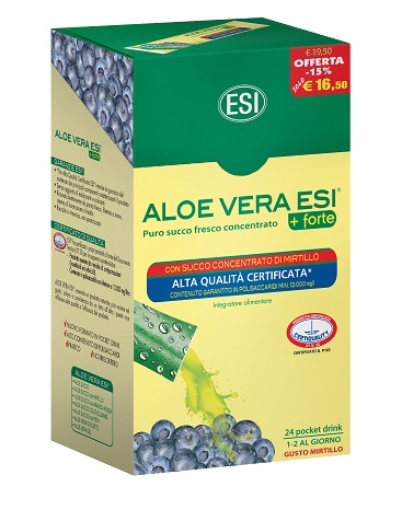 ESI ALOE VERA 24 POCKET DRINK MIRTILLO 24 POCKET 20 ML - Farmacia Artemisia di Montecuollo Dott. Angelo snc