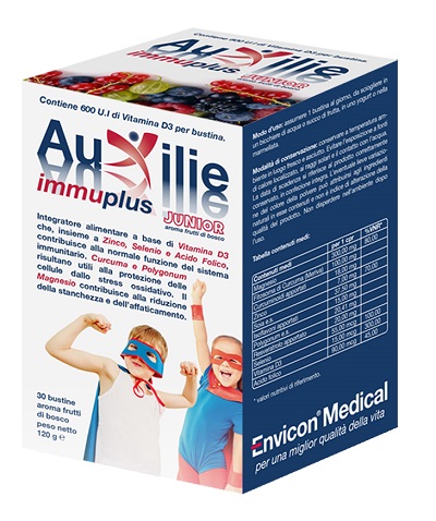 AUXILIE IMMUPLUS JUNIOR SOLUBILE 30 STICK PACK - Farmacia Artemisia di Montecuollo Dott. Angelo snc