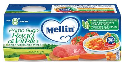 MELLIN PRIMOSUGO RAGU' DI VITELLO 2 VASETTI DA 80 G - Farmacia Artemisia di Montecuollo Dott. Angelo snc