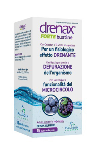 DRENAX FORTE MIRTILLO E UVA 15 BUSTINE - Farmacia Artemisia di Montecuollo Dott. Angelo snc