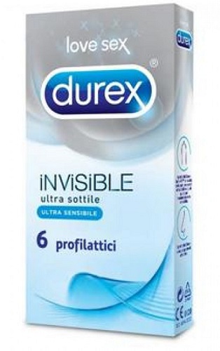 DUREX INVISIBLE PROFILATTICO 6 PEZZI - Farmacia Artemisia di Montecuollo Dott. Angelo snc