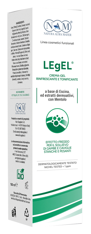 LEGEL CREMA-GEL RIFRESCANTE E TONIFICANTE PER GAMBE 150 ML - Farmacia Artemisia di Montecuollo Dott. Angelo snc