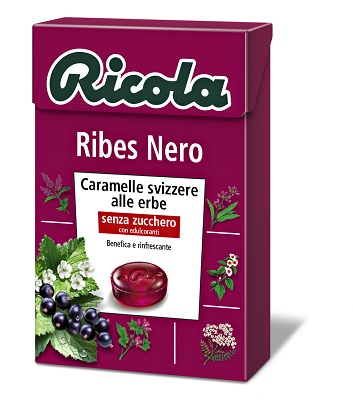 RICOLA RIBES NERO SENZA ZUCCHERO 50 G - Farmacia Artemisia di Montecuollo Dott. Angelo snc
