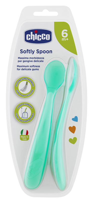 CHICCO CUCCHIAIO SILICONE MASCHILE BI PACK 6M+ - Farmacia Artemisia di Montecuollo Dott. Angelo snc