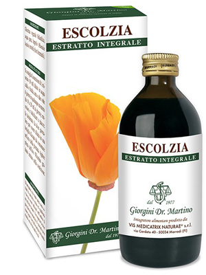ESCOLZIA ESTRATTO INTEGRALE 200 ML - Farmacia Artemisia di Montecuollo Dott. Angelo snc