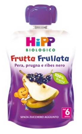 HIPP BIO FRUTTA FRULLATA PERA PRUGNA RIBES 90 G - Farmacia Artemisia di Montecuollo Dott. Angelo snc