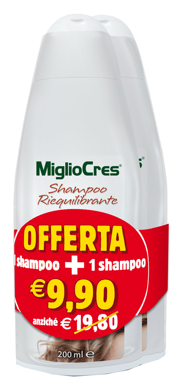 MIGLIOCRES SHAMPOO RIEQUILIBRANTE BIPACK 200 ML - Farmacia Artemisia di Montecuollo Dott. Angelo snc