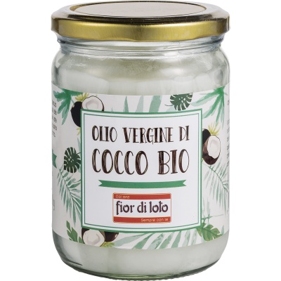FIOR DI LOTO OLIO VERGINE DI COCCO BIO 450 ML - Farmacia Artemisia di Montecuollo Dott. Angelo snc