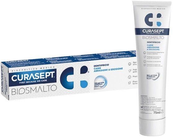 CURASEPT BIOSMALTO CARIE DENTIFRICIO 75 ML - Farmacia Artemisia di Montecuollo Dott. Angelo snc