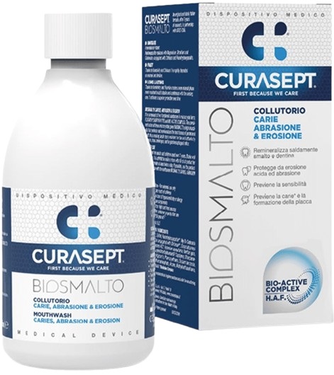 CURASEPT BIOSMALTO COLLUTORIO CARIE ABRASIONE&EROSIONE 300 ML - Farmacia Artemisia di Montecuollo Dott. Angelo snc