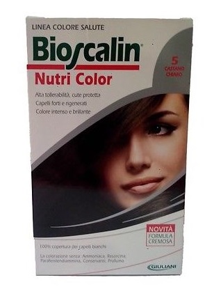 BIOSCALIN NUTRI COLOR 5 CASTANO CHIARO SINCROB 124 ML - Farmacia Artemisia di Montecuollo Dott. Angelo snc