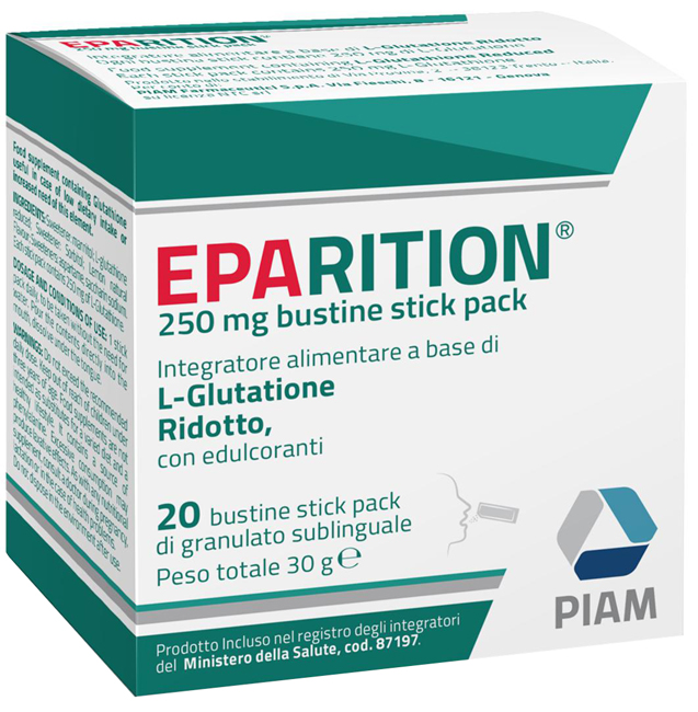 EPARITION 20 BUSTINE STICK PACK DA 250 MG DI GRANULATO SUBLINGUALE - Farmacia Artemisia di Montecuollo Dott. Angelo snc