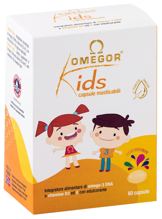 OMEGOR KIDS 60 CAPSULE MASTICABILI - Farmacia Artemisia di Montecuollo Dott. Angelo snc