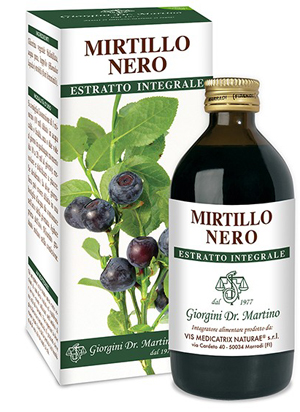 MIRTILLO NERO ESTRATTO INTEGRALE 200 ML - Farmacia Artemisia di Montecuollo Dott. Angelo snc
