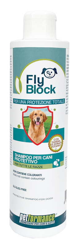 PETFORMANCE FLYBLOCK SHAMPOO SECCO CANI/GATTI 250 ML - Farmacia Artemisia di Montecuollo Dott. Angelo snc