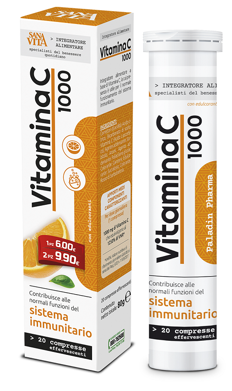 SANAVITA VITAMINA C 20 COMPRESSE EFFERVESCENTI - Farmacia Artemisia di Montecuollo Dott. Angelo snc
