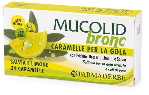 MUCOLID BRONC SALVIA & LIMONE 24 CARAMELLE - Farmacia Artemisia di Montecuollo Dott. Angelo snc