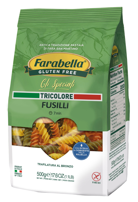 FARABELLA FUSILLI TRICOLORE 500 G - Farmacia Artemisia di Montecuollo Dott. Angelo snc