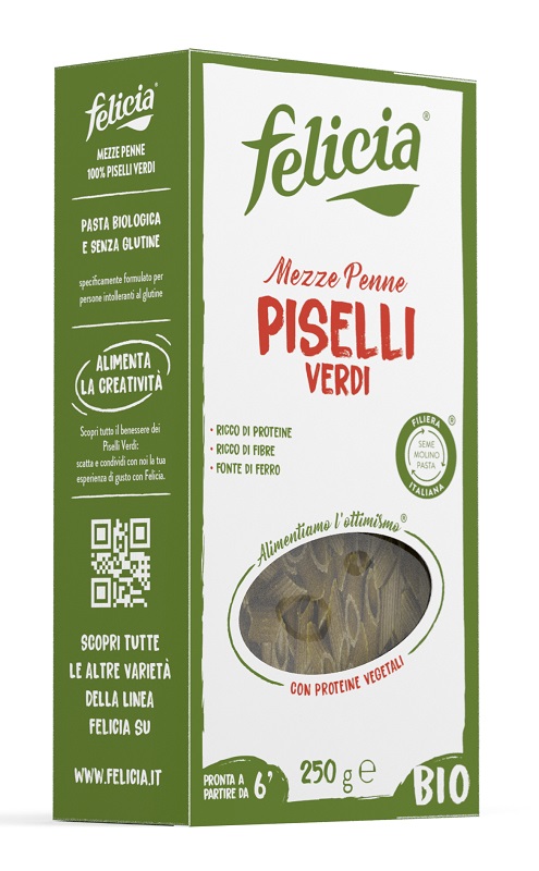 FELICIA BIO MEZZE PENNE PISELLI VERDI 250 G - Farmacia Artemisia di Montecuollo Dott. Angelo snc
