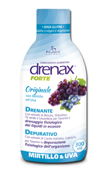 DRENAX FORTE ORIGINALE CON MIRTILLO E UVA 300 ML - Farmacia Artemisia di Montecuollo Dott. Angelo snc