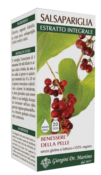SALSAPARIGLIA ESTRATTO INTEGRALE 200 ML - Farmacia Artemisia di Montecuollo Dott. Angelo snc