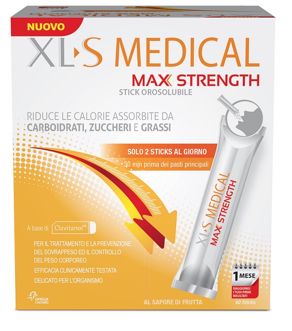 XLS MEDICAL MAX STRENGTH 60 STICK OROSOLUBILI - Farmacia Artemisia di Montecuollo Dott. Angelo snc