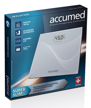 ACCUMED BILANCIA DIGITALE PESAPERSONE SUPERSLIM - Farmacia Artemisia di Montecuollo Dott. Angelo snc